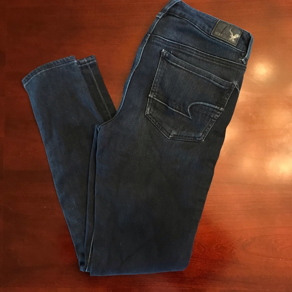 Dark Wash High Waist AEO Jeans